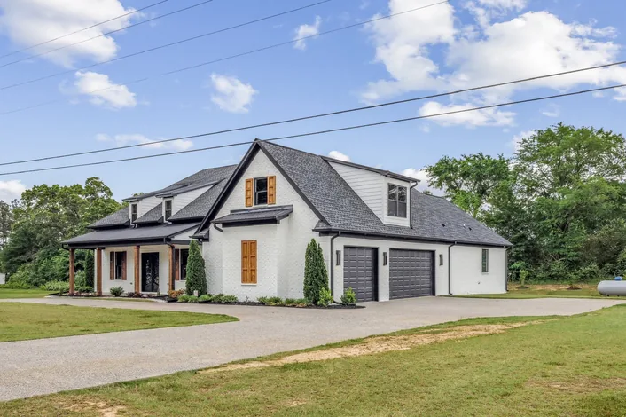 A completed home built by Curtis Austin